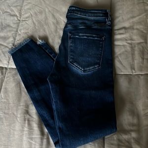 Kancan High Rise Skinny Jean with Raw Hem